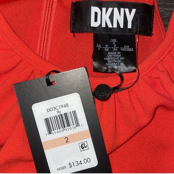 DKNY Sleeveless High Neck Shift Dress Size 2 - Picture 9 of 13